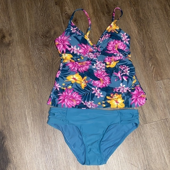 George NWT Summer Floral tankini bikini set - Picture 3 of 7
